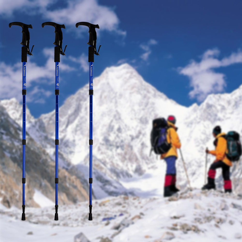 The Ultimate Trekking Companion: Professional Grade Aluminum Alloy Retractable Trekking Pole